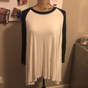 Baseball flowy shirt